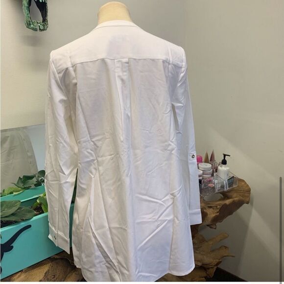 Denim & Co. Roll Tab Sleeve Button Front Soft Utility Tunic - Picture 4 of 13